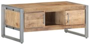vidaXL Mesa de centro 95x50x40 cm madeira de mangueira áspera