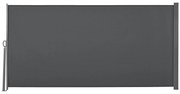 Outsunny Toldo Lateral Retrátil para Terraço Pátio ou Jardim Toldo de Privacidade para Exterior Dobrável 300x160 cm Cinza