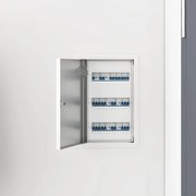 vidaXL Painel de Acesso Branco 33 x 23 x 3 cm Aço