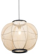 LED Candeeiro de suspensão inteligente castanho 48 cm c/ Wifi G95 - Rob Oriental