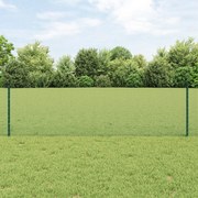 Cerca de Arame Soldado com 44 Postes U Verde 0,6x100 m Aço