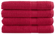 Toalhas premium SOLUND 4 pcs 100x200 cm 600 gsm vermelho