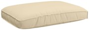 vidaXL Almofada de palete para assento Bege 120 x 80 x 12 cm