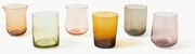Copos artesanais Diseguale, com várias cores e formas, conjunto de 6