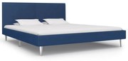 Estrutura de cama 180x200 cm tecido azul