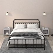 vidaXL Mesas de cabeceira 2 pcs 40x35x50 cm cinzento sonoma