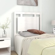 Cabeceira de cama 80,5x4x100 cm madeira de pinho maciça branco