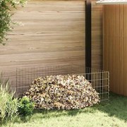 vidaXL Compostor Quadrado 100 x 100 x 50 cm Ferro
