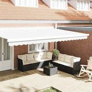 vidaXL Valência de Toldos pra Estrutura de 5m Branca 4.8x0.2m