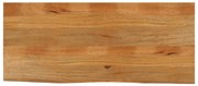vidaXL Tampo de mesa c/ borda viva 140x60x2,5 cm mangueira maciça