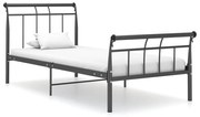 Estrutura de cama 90x200 cm metal preto