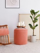 Pouffe Teddy – Coral – 43x45x43 cm
