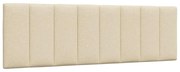 vidaXL Almofadão de cabeceira 160 cm tecido creme