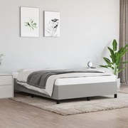 vidaXL Estrutura de cama sem colchão 140x190 cm tecido cinzento-claro