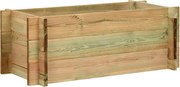 vidaXL Canteiro elevado jardim 80 cm pinho impregnado