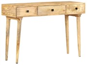 vidaXL Mesa consola 115x35x76 cm madeira de mangueira maciça