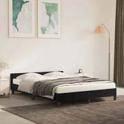 vidaXL Estrutura de cama sem colchão 140x200 cm veludo preto