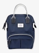 Mochila muda-fraldas Wellington, da BEABA azul escuro liso