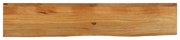 vidaXL Tampo de mesa c/ borda viva 140x20x3,8 cm mangueira maciça
