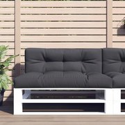 vidaXL Almofadão para sofá de paletes 120x40x12 cm tecido antracite