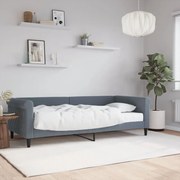 vidaXL Sofá-cama com colchão 90x200 cm veludo cinzento-escuro