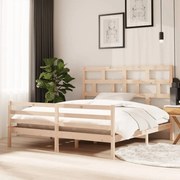 vidaXL Estrutura de cama super king 180x200 cm madeira maciça