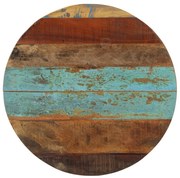 vidaXL Tampo de mesa redondo 60 cm 15-16 mm madeira recuperada maciça