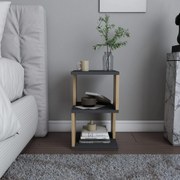 Mesa de Cabeceira Carter – Antracite Carvalho – 29,6x29,6x49,4 cm