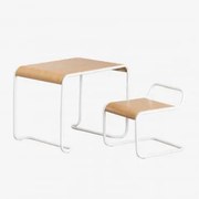 Conjunto De Mesa E Cadeira Markalany Kids Gardénia Branco - Sklum