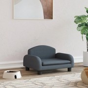 vidaXL Cama para cães 50x40x30 cm tecido cinzento-escuro