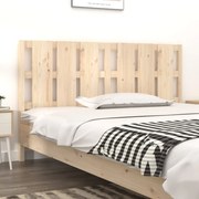 vidaXL Cabeceira de cama 185,5x4x100 cm pinho maciço