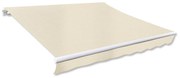Lona de toldo, parte superior, em creme 6 x 3 m