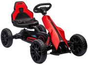 HOMCOM Kart para Crianças a Pedais com Assento Ajustável em 4 Posições, Travão de Mão e Rodas de EVA 100x58x58,5 cm Vermelho | Aosom Portugal