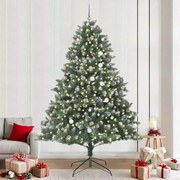 vidaXL Árvore de Natal Artificial Verde 240 cm PVC