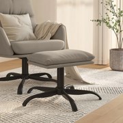vidaXL Apoio de pés 60x60x36 cm veludo cinzento-claro