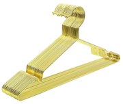 Cabide metálico cromado anti-escorregadio para roupas | SONGMICS | 42 x 0,3 x 21 cm | dourado | CRI044G01.