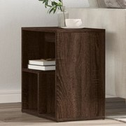 vidaXL Mesa de apoio 50x30x50 cm derivados madeira carvalho castanho