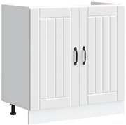 vidaXL Armário baixo lavatório Lucca deriv. madeira branco