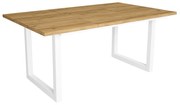 Mesa de sala de jantar | 8 pessoas | 170 | Robusto e estável graças à sua estrutura e pernas sólidas | Ideal para reuniões familiares | Oak | Estilo i