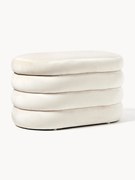 Banco estofado em veludo pequeno com arrumação Alto