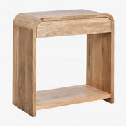 Consola De Entrada Em Madeira De Manga E Mdf Shelby Madeira De Manga & ↔︎ 75 Cm - Sklum