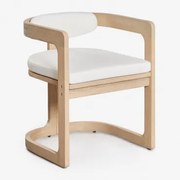 Cadeira De Jantar Em Madeira De Eucalipto Selira Castanho Eucalipto Claro - Sklum