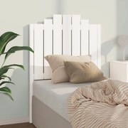 Cabeceira de cama 81x4x110 cm pinho maciço branco