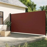 vidaXL Toldo lateral retrátil 200x500 cm castanho