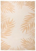 Tapete de tecido plano para exterior 140x200 cm padrão folhas