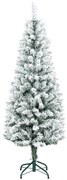 Árvore de Natal 150 cm Árvore de Natal Artificial Coberta de Neve com