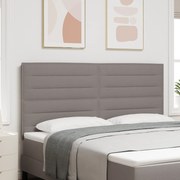 vidaXL Cabeceira Design Linhas Taupe 180 cm Tecido