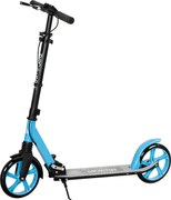 HOMCOM Trotinete Dobrável com Guiador Ajustável, Rodas Grandes de 200 mm, Amortecimento e Travão, Carga Máxima de 100 kg, 91,5 x 36,5 x 91-104 cm, Azul | Aosom Portugal