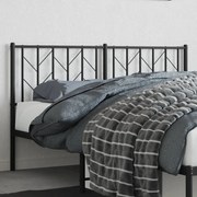 vidaXL Cabeceira de cama 150 cm metal preto