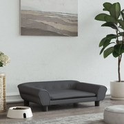 vidaXL Cama para cães 70x48x22 cm veludo cinzento-escuro
